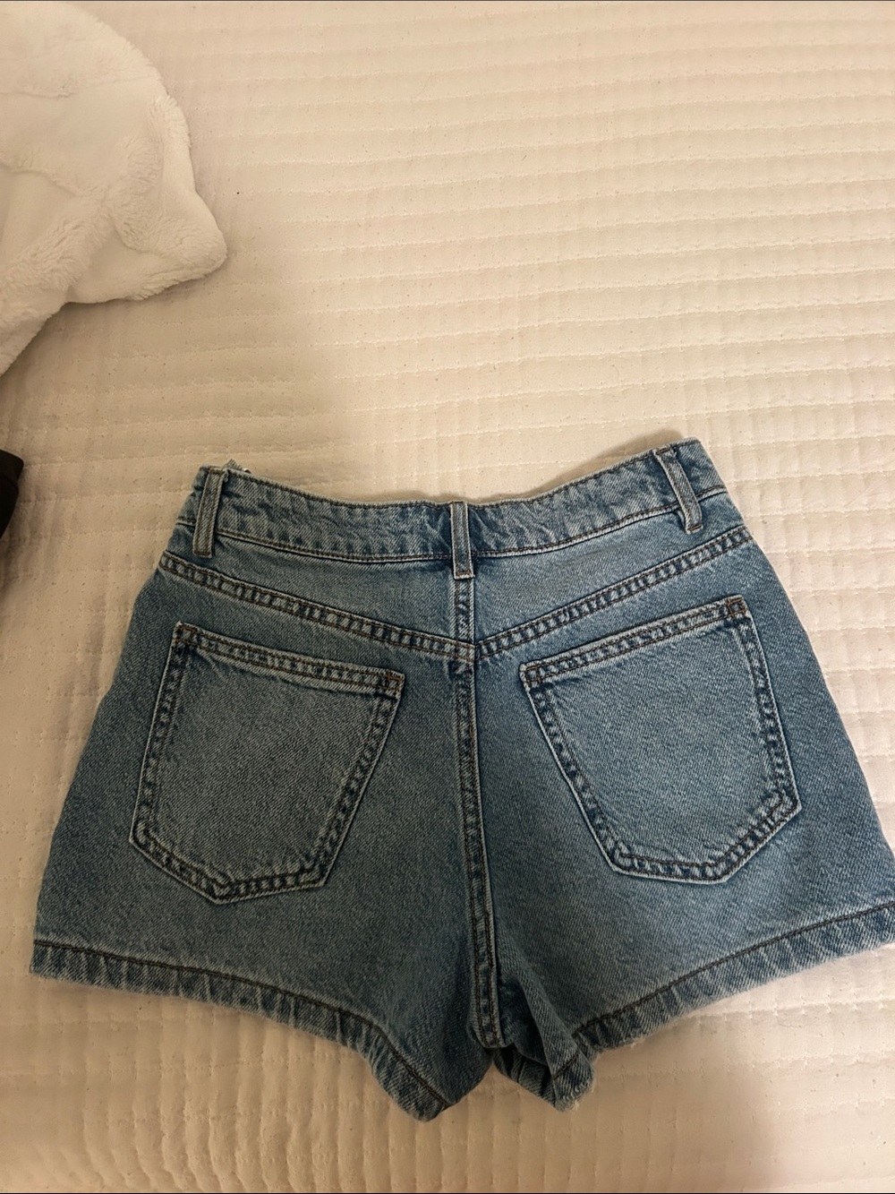 Zara blue wrap Jean skirt/skort - Picture 2 of 3